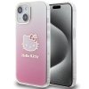 Hello Kitty HKHCP15SHDGKEP iPhone 15 / 14 / 13 6.1 różowy/pink hardcase IML Gradient Electrop Kitty Head